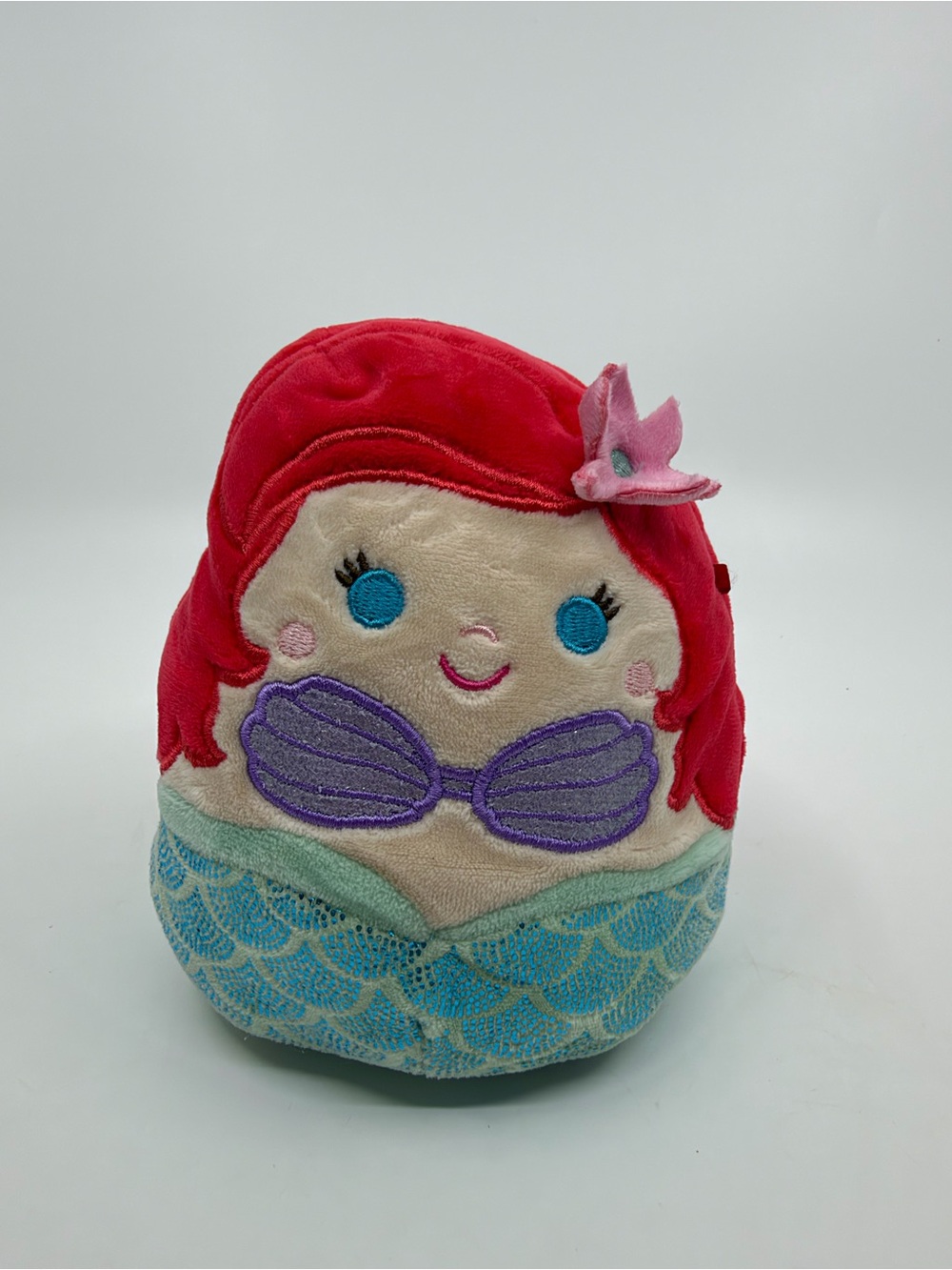 Squishmallows Mint Mermaid Tail Plush with Red Fin Accent
